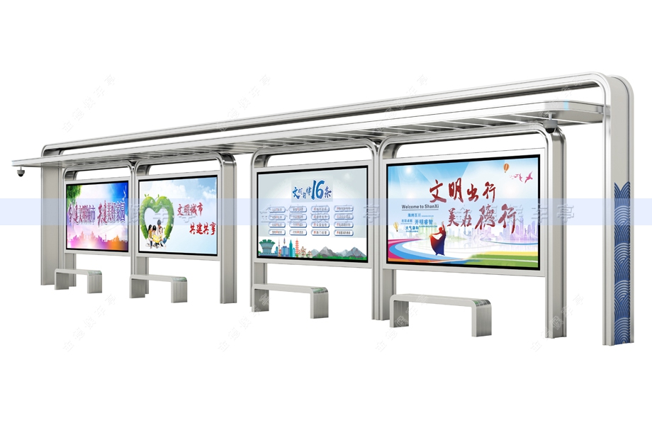 不锈钢候车亭-008